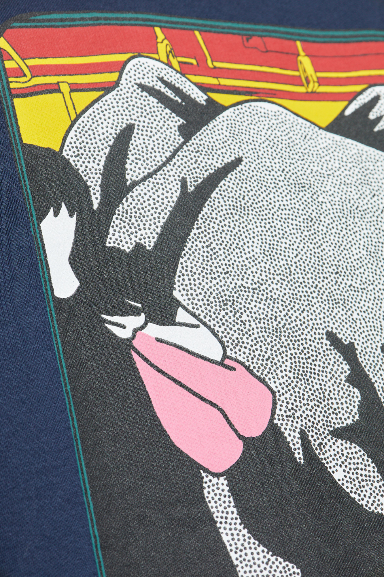 Navy blue T-shirt with print Kenzo - Vitkac AS